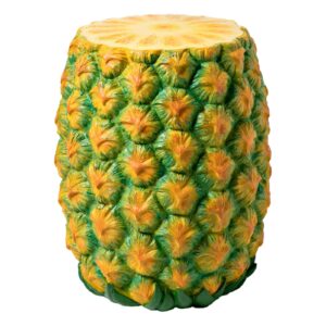 aonyaybm simulated food stool, resin fruit stool with anti slip pads, fun ingenious decorative shoe changing stool, retro light weight foot stool, multifunctional foot ottoman for home(ananas)