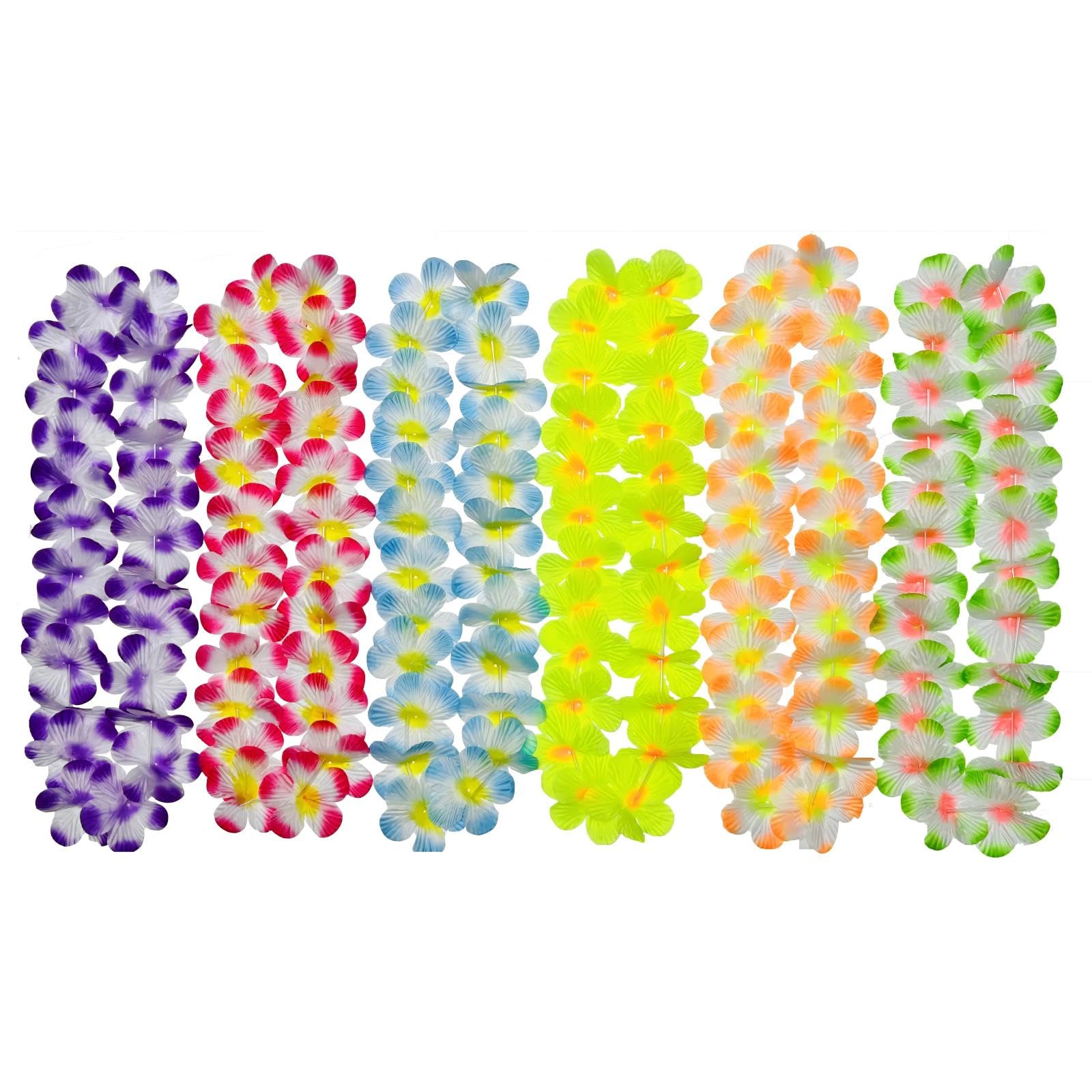 swufelKu Hawaiian Luau Leis 50PCS for Adults and Kids Party Favour Supplies Decoration