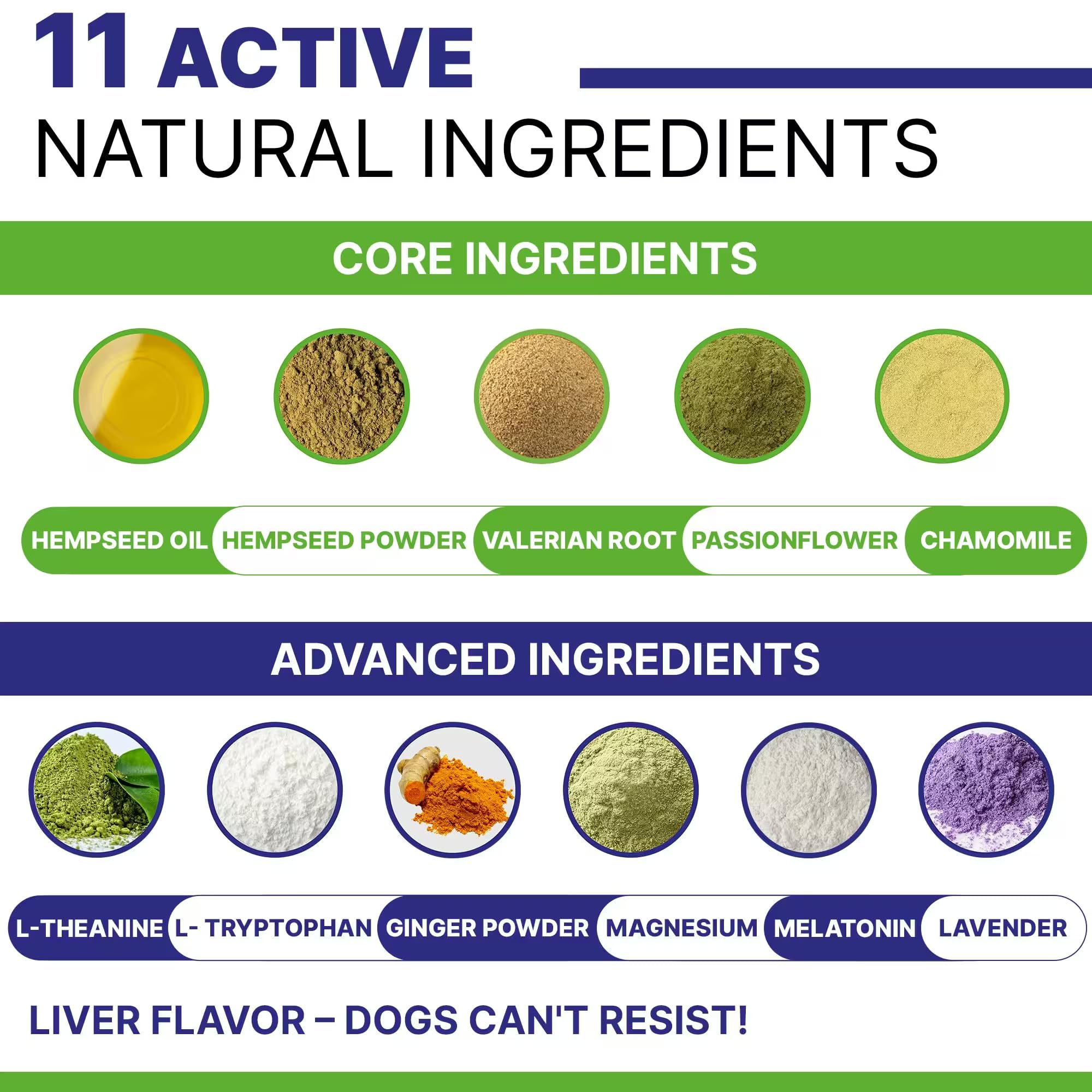 Advanced Hemp Calming Chews for Dogs - Dog Calming Chews - 120 Anxiety Relief Treats - Hemp Oil - Dog Calming Treats - Sleep Calming Aid - Calming Hemp Treats for Joint Health