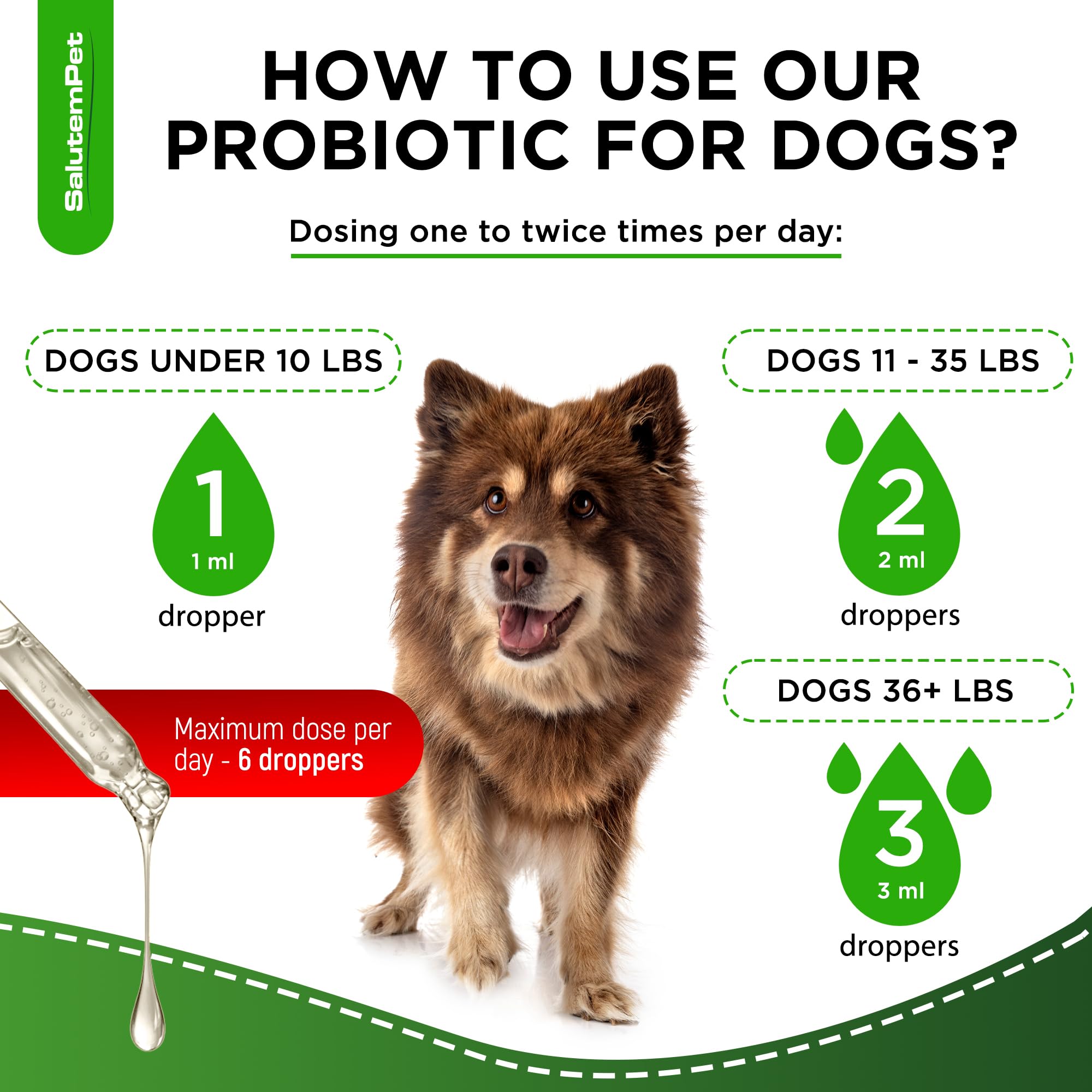 Probiotics for Dogs | Liquid Probiotics for Dogs | Prebiotic for Dogs & Digestive Enzymes | Puppy Probiotic | Dog Probiotics and Digestive Enzymes | 2 Oz