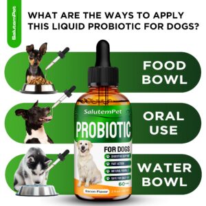 Probiotics for Dogs | Liquid Probiotics for Dogs | Prebiotic for Dogs & Digestive Enzymes | Puppy Probiotic | Dog Probiotics and Digestive Enzymes | 2 Oz