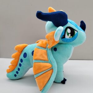 EASELR Wings of Fire Dragon Plush Toy Rainwing Dragon Stuffed Animals Pterosaur Plush Flying Dragon Pillow Plushies Gifts for Fans Kids Boys Girls