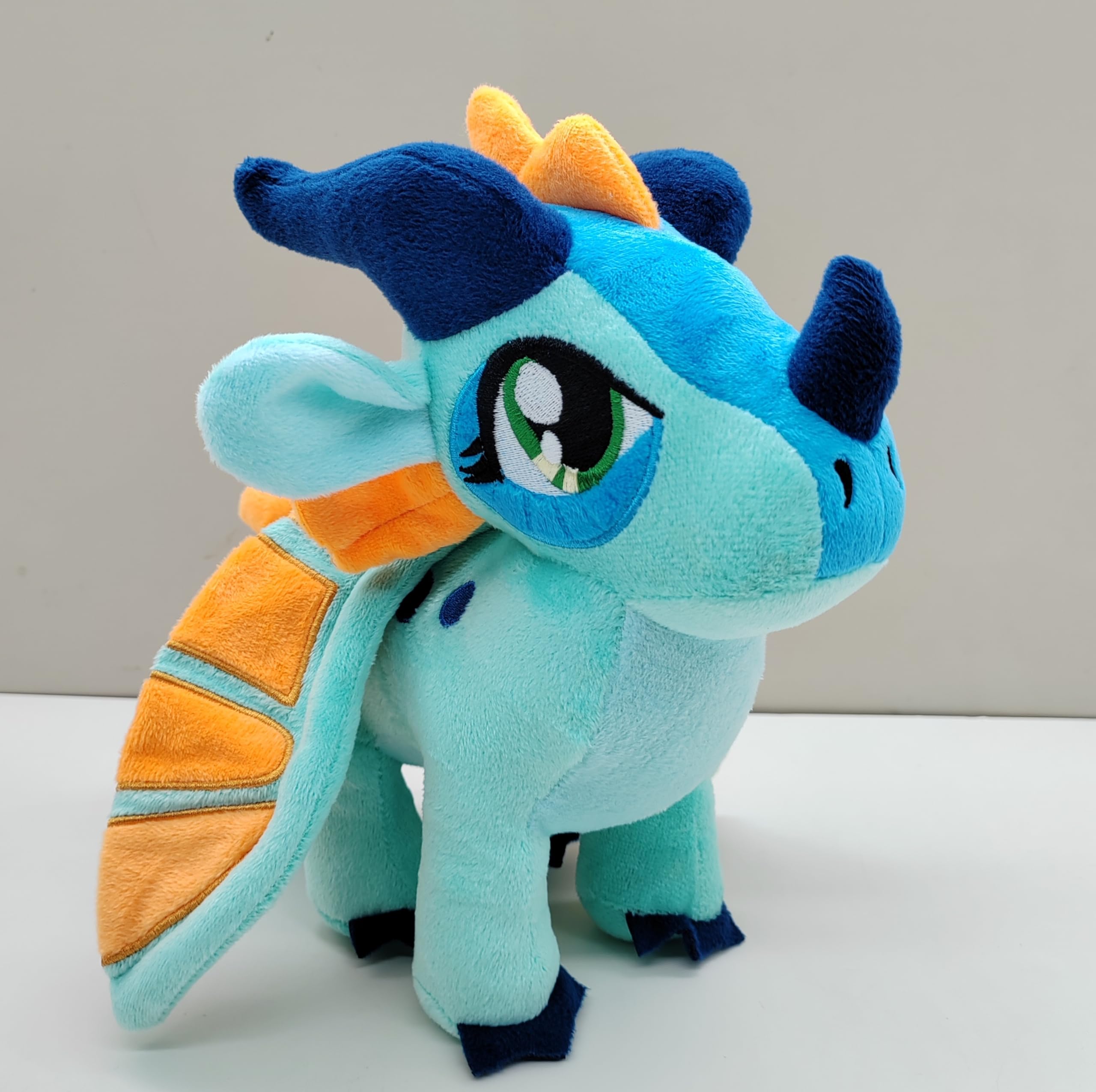 EASELR Wings of Fire Dragon Plush Toy Rainwing Dragon Stuffed Animals Pterosaur Plush Flying Dragon Pillow Plushies Gifts for Fans Kids Boys Girls