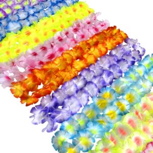 swufelKu Hawaiian Luau Leis 50PCS for Adults and Kids Party Favour Supplies Decoration