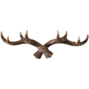 kenntsh vintage deer antlers wall hooks -28cm wall mounted clothes hanger coat rack key holder for decorative wall hook,b