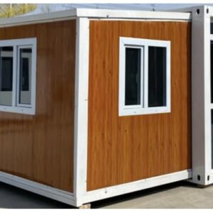 Expandable Prefabricated Container House with Lockable Windows and Doors for Camping, Storage, Outdoor Living (20 Feet), Prefab House for Living, Container House with 2 bedrooms