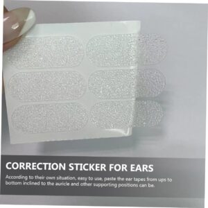 BCOATH 12 Sheets Ear Correction Stickers Cosmetic Ear Corrector Vertical Ripped Earlobe Repair Ear Accessory Dog Ear Tape Cosmetics Ear Tape Earrings Adhesive Tape