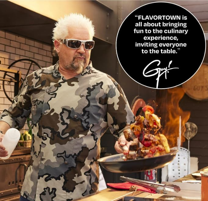 Guy Fieri's Flavortown Laser Titanium 8-Quart Stock Pot with Lid - Non-stick Cookware Without PFAS, PTFE, or PFOA, 3x More Durable, Dishwasher Safe, Oven Safe