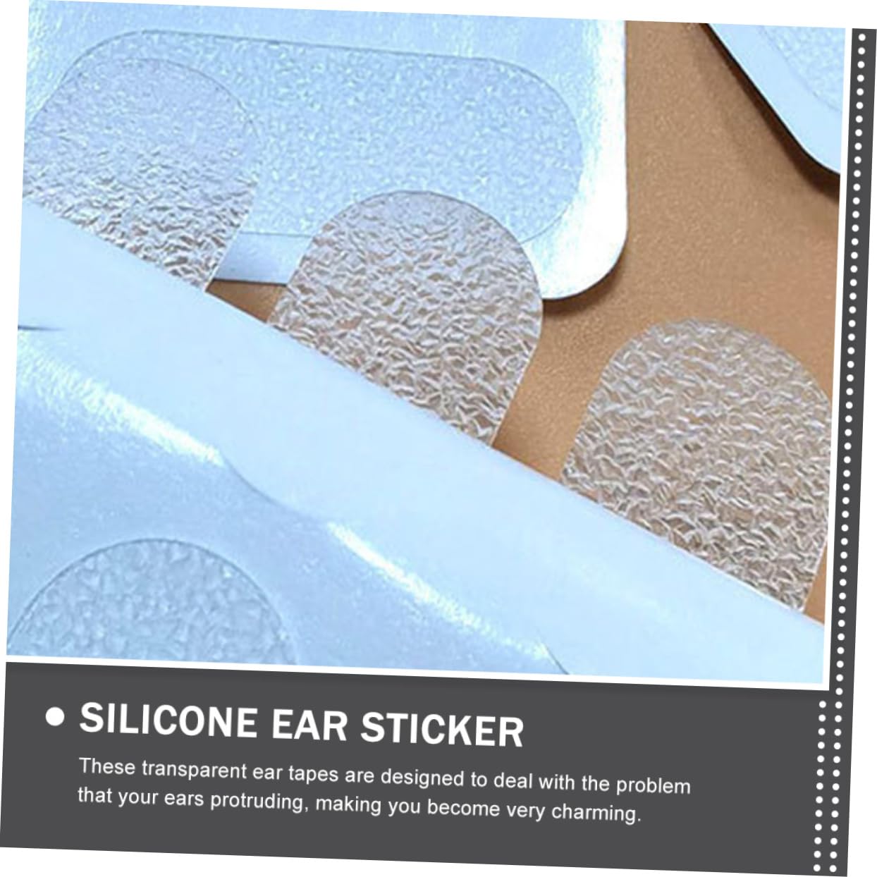 BCOATH 12 Sheets Ear Correction Stickers Cosmetic Ear Corrector Vertical Ripped Earlobe Repair Ear Accessory Dog Ear Tape Cosmetics Ear Tape Earrings Adhesive Tape