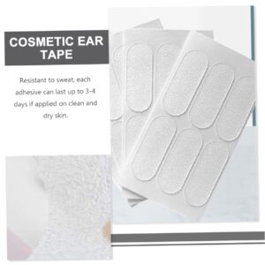 BCOATH 12 Sheets Ear Correction Stickers Cosmetic Ear Corrector Vertical Ripped Earlobe Repair Ear Accessory Dog Ear Tape Cosmetics Ear Tape Earrings Adhesive Tape