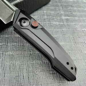 Mini Pocket Folding Knife 1.81 Inch Drop Point Blade Aluminum Handle Box Opener,Camping EDC Tool