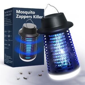 swift catch bug zapper outdoor, portable mosquito zapper 2 in 1 with led night light,waterproof insect zapper electric fly trap,4000v effective mosquito killer ideal for backyard,patio,camping,fishing