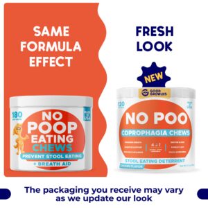 Omega 3 + No Poo Dogs Bundle - Skin&Coat + Coprophagia Treatment - EPA&DHA Fatty Acids + Probiotics & Digestive Enzymes - Heart, Hip& Joint Support + Boosts Gut Health - 480 Chews - Made in USA