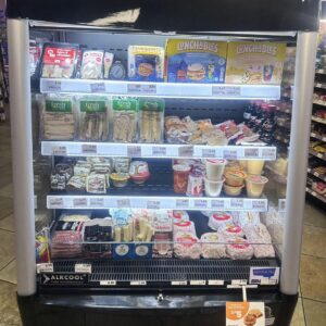 NAFCOOL Open Air Merchandiser Commercial Refrigerator, Grab and Go Showcase Merchandiser Display Cooler