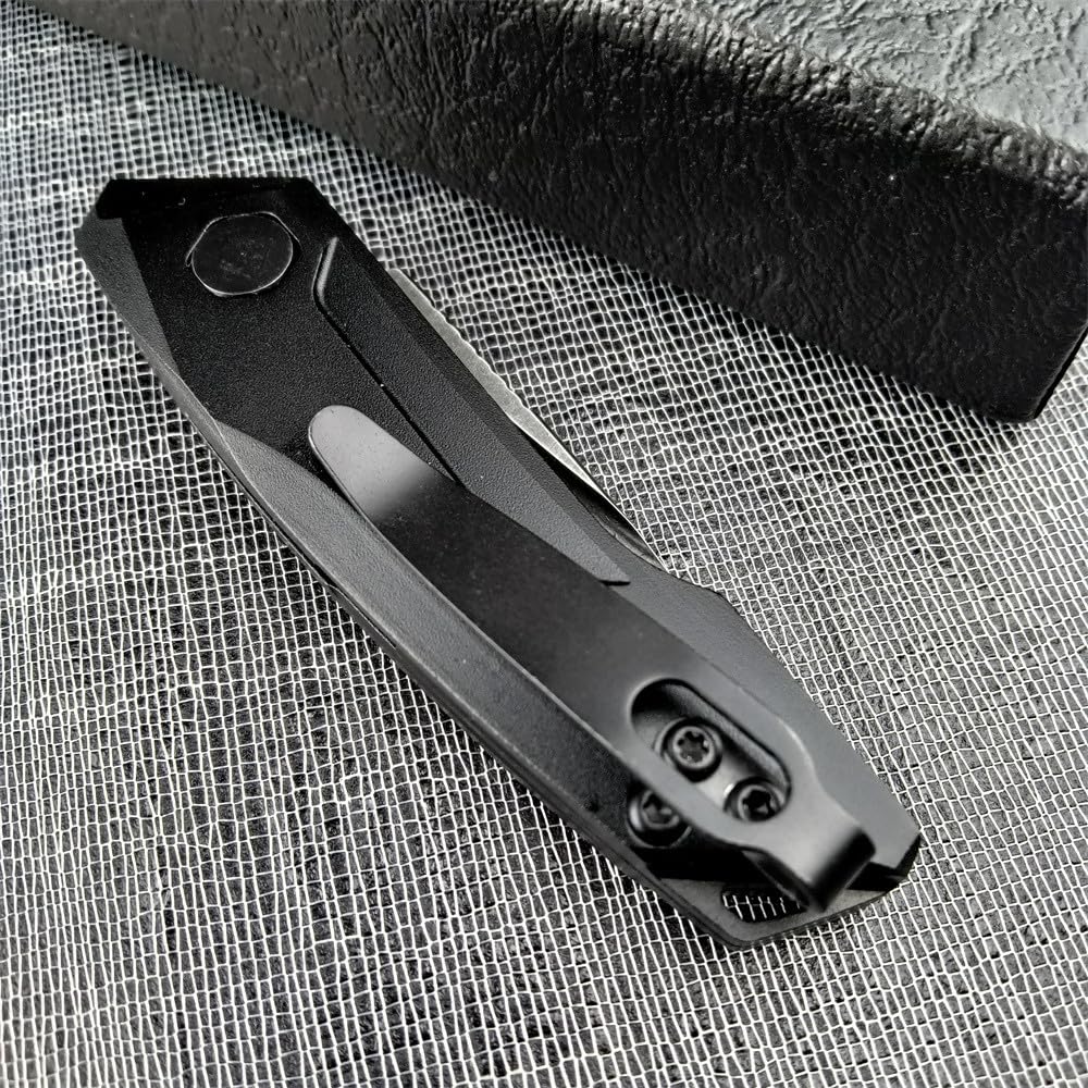 Mini Pocket Folding Knife 1.81 Inch Drop Point Blade Aluminum Handle Box Opener,Camping EDC Tool