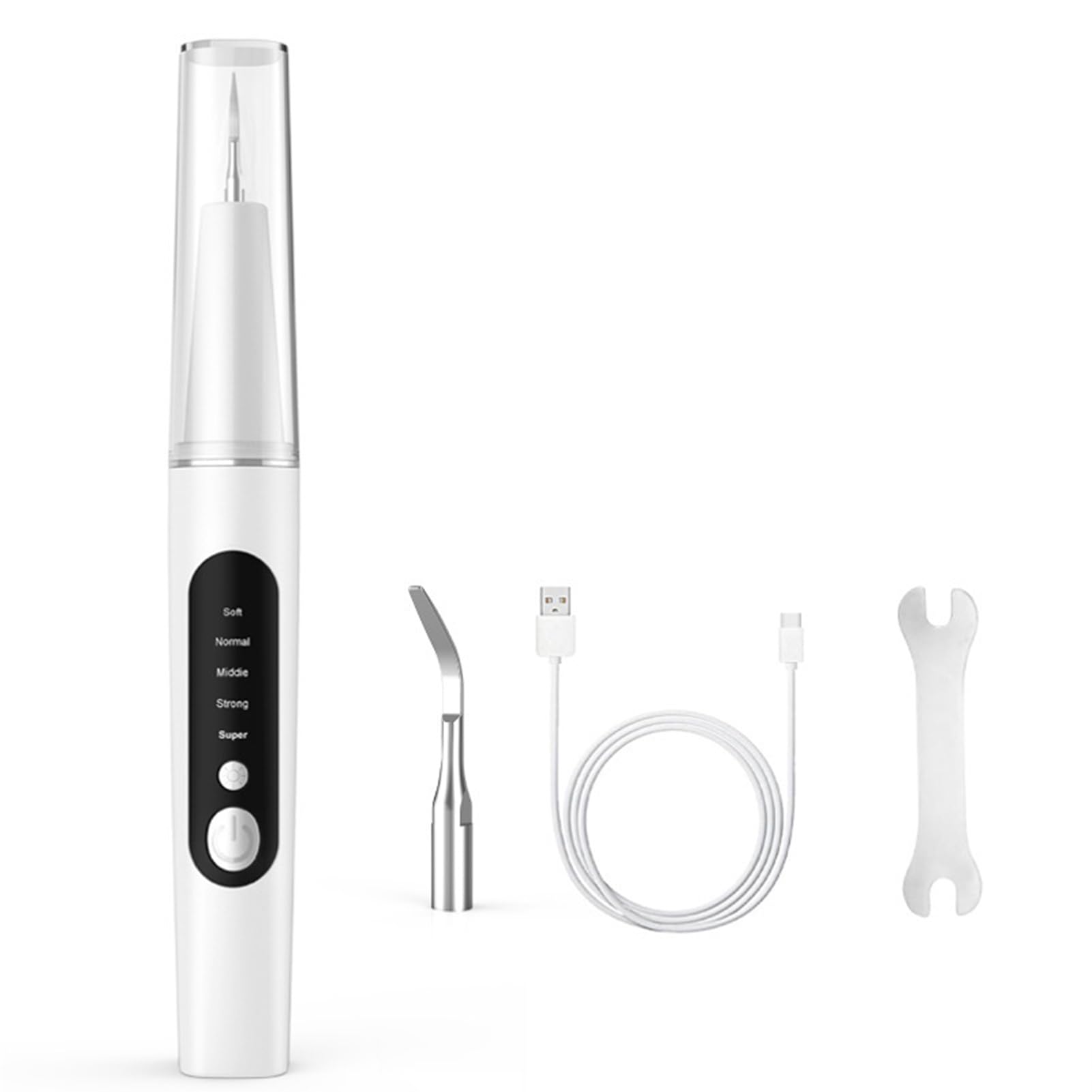 ANLV Pet Toothbrush Kit All-in-one Oral Care 1 Set Durable Dental High Efficiency Dog Plaque Remover White