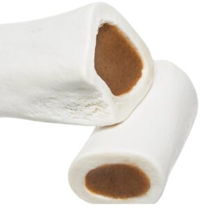 MPP Stuffed Bully Shin Bones 4 Inch Refillable Nutritious Hard Dog Dental Care Chews (4 Bones)