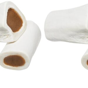 MPP Stuffed Bully Shin Bones 4 Inch Refillable Nutritious Hard Dog Dental Care Chews (4 Bones)