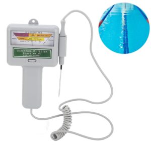 MOUMOUTEN Portable PH Tester - Meter Swimming Pool Spa Water Quality Monitor Checker Water Quality Monitor Spa Pool Water pH Tester Water Quality Tester Level