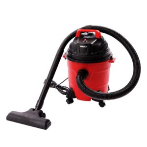 yunlaigotop wet/dry vacuum, 4 gallon portable heavy-duty shop vacuum, 3 in 1 function wet/dry vacuum with attachments, shop vacuum for house, garage, car & workshop - red