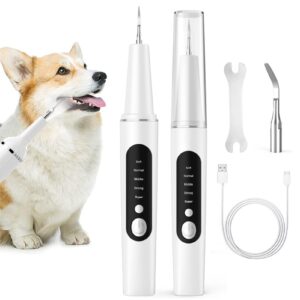 ANLV Pet Toothbrush Kit All-in-one Oral Care 1 Set Durable Dental High Efficiency Dog Plaque Remover White