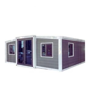 mingyu prefabricated mobile home container house with windows and doors (large, gray)