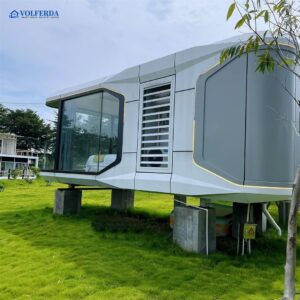 Outdoor Luxury Home with Thickened Steel Frame, Aluminum Exterior Panels, Sliding Door, Smart Toilet, Water Heater, Shower (28m²)