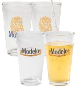 lord's rocks modelo 16oz pint glass - set of 4 authentically licensed compatible