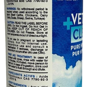 VetriCleanse Pet Itch Relief & Wound Care Spray with Hypochlorous Acid - Skin + Coat Care - Dog & Cat Deodorizer, Eye Cleaner & Ear Cleaner for All Animals - 225ml