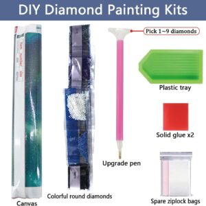 Rousp DIY 5D Diamond Painting Art Kits for Adults Highland Cow Diamond Painting Round Drill Art Craft Kits for Home Wall Decor Gifts 16x20inch