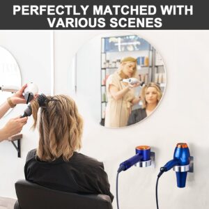 WAYASI Hair Dryer Holder - Hair Tool Storage Organizer Wall Mount, Stainless Steel Hair Blow Dryer Holder, Hot Tools Holder, Adhesive Hairdryer Holder Bathroom, Hair Dryer Hanger, Blow Dryer Organizer