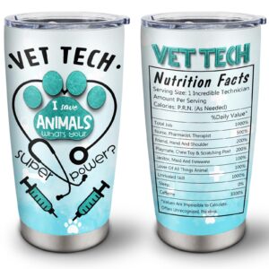 mebupol vet tech gifts tumbler 20oz 1pc, veterinarian gifts, veterinary gifts, gifts for veterinarians, future veterinarian gifts for women men, best veterinarian gifts, vet tech gifts for women cup