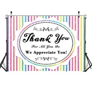 Thank You for All You Do Backdrop 7x5FT We Appreciate You Banner Decoration Congratulations Graduates Photography Background Thanks for Teacher Doctor Nurses Staff Retirement Party Supplies