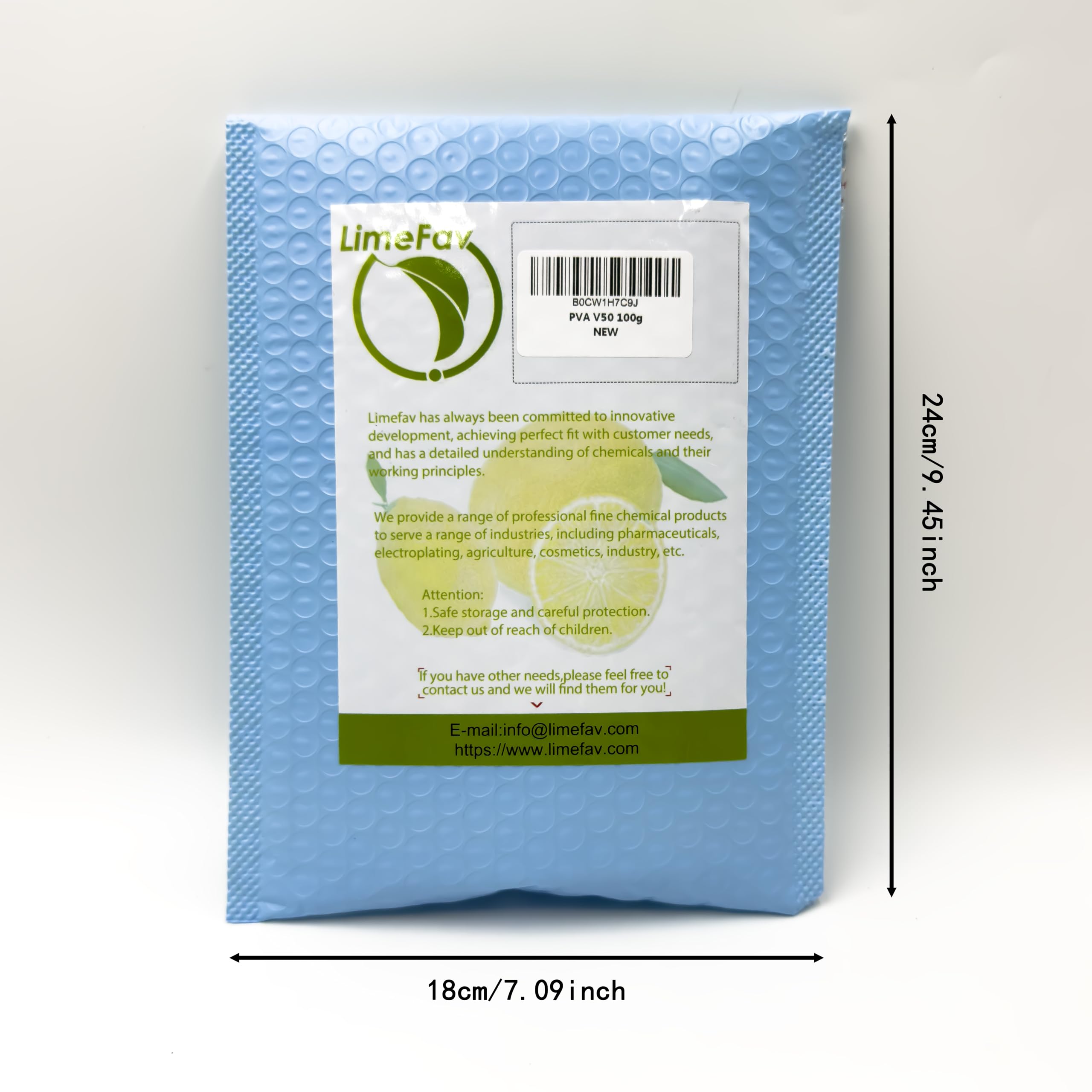 LimeFav Polyvinyl Alcohol PVA V50, CAS NO.9002-89-5 (100g/0.22lb/3.53oz)