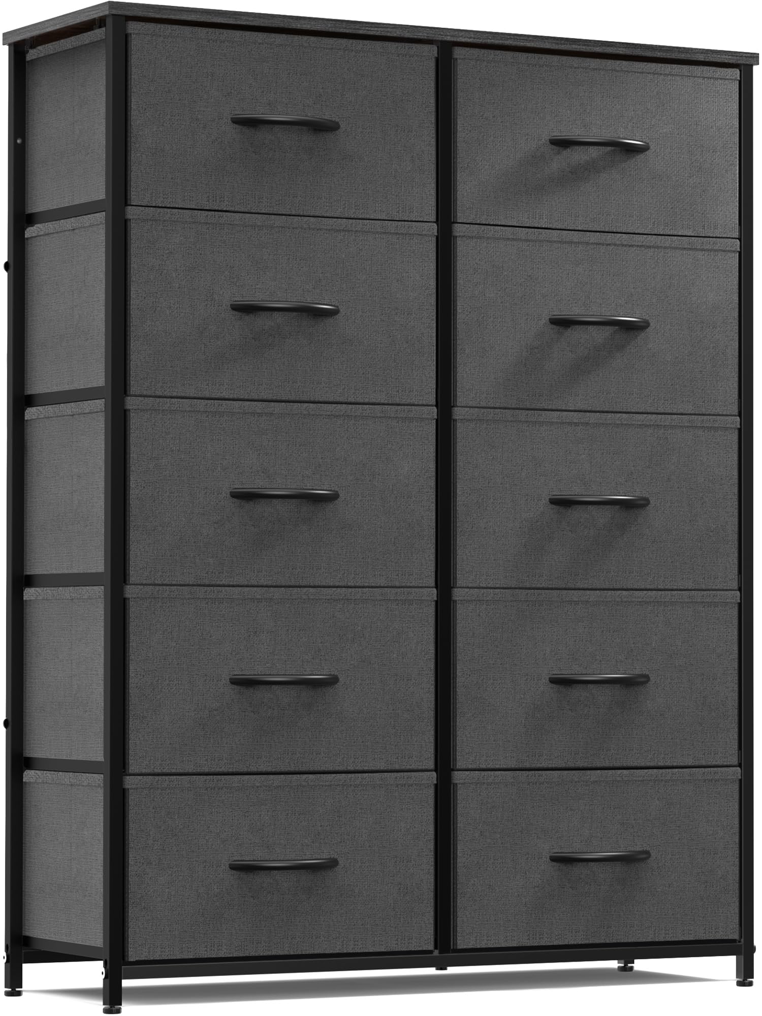 FXLCMUS 10-Drawers Perfume Organizer and Toy Storage Units Lightweight Junk Drawer Organizer Tower Tall Nightstand Dresser for Closet,Bedroom,Living Room,Hallway