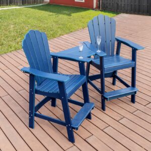 bed bath & beyond tall adirondack chair set of 2 outdoor patio adirondack barstools navy blue