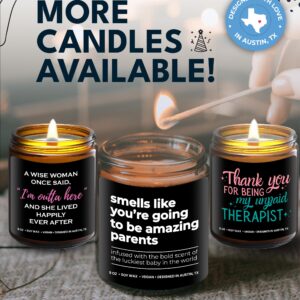 Amazing Parents Candle, Unique Gifts for New Parents for Mother's Day & Father's Day, New Parents Gifts for Couples, Gender Reveal Gifts for Parents to Be, Mom and Dad Gifts for New Parents