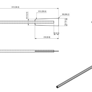 Durable Stainless Steel Mixing Paddle - 36” (1 Pc.) - Heavy-Duty Construction - Ideal for Large-Batch Cooking, Commercial Kitchens, and Outdoor Campfire Cooking