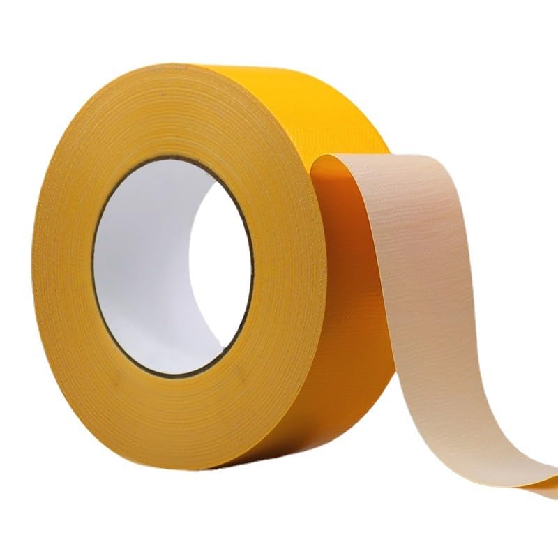 Haxibla Multi Purpose Yellow Duct Tape 1 Inch X 44 Yards, Heavy Duty Strong Adhesive Tape, No Residue, Waterproof All Weather, Tear by Hand, Industrial Repairs.