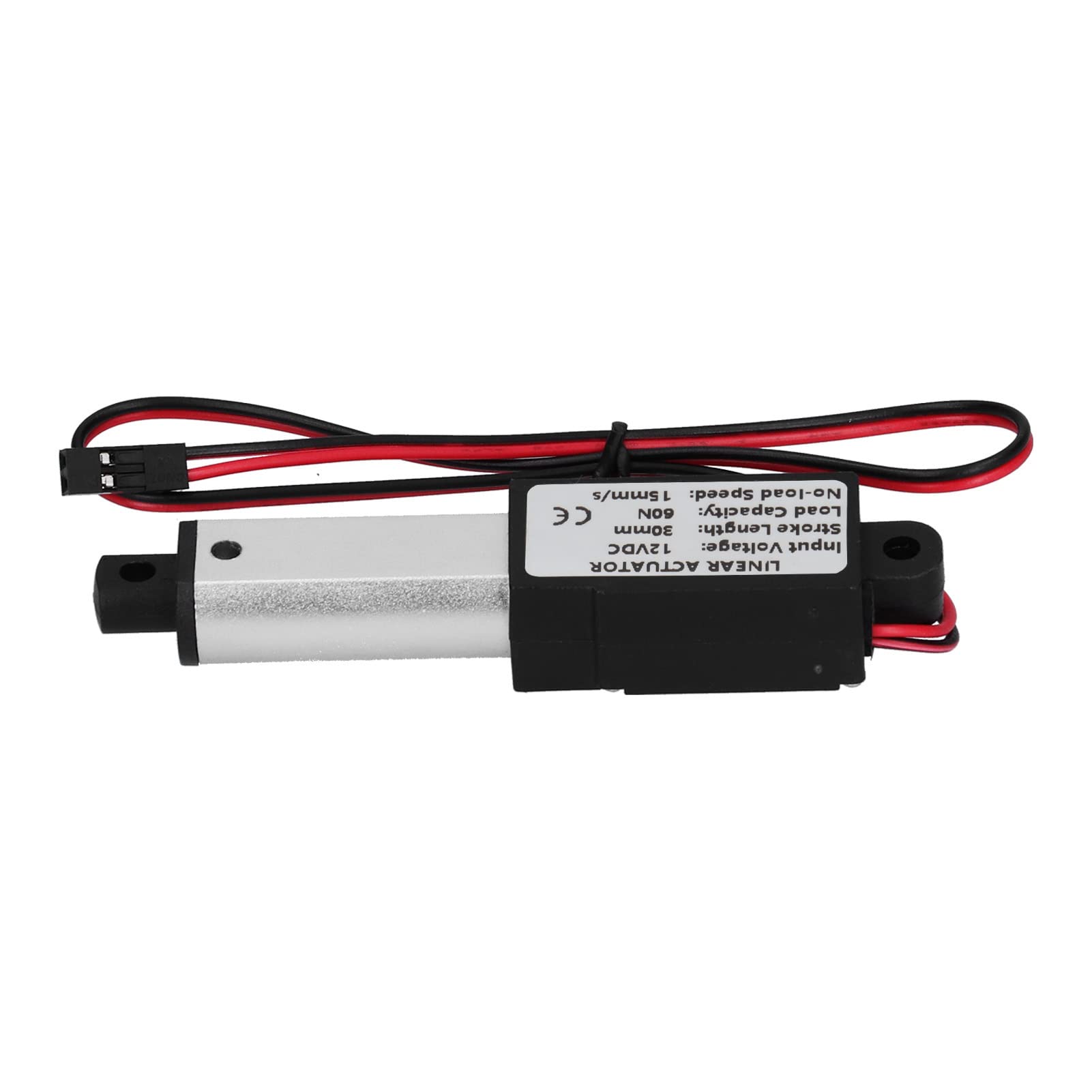 Mini Electric Linear Actuator, Aluminium Alloy Micro Linear Actuator, Waterproof Micro Small Motion DC12V 30mm Stroke for Robot DIY(Force 60N Speed 15mm/s)