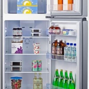 Summit Appliance FF1142PLLHD 24" Wide Top Mount Refrigerator-Freezer, 11.5 cu.ft, ENERGY STAR-certified, Door Storage (Left Hand Door)