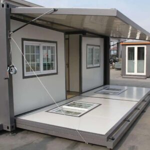 Portable Prefabricated Tiny Home. 20ft Double Wing Expansion Home Box. Mobile Expandable Plastic Prefab House for (Hotel, Booth, Office, Guard House, Shop, Villa, Warehouse, Workshop).