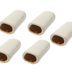 MPP Stuffed Peanut Butter Nutritious Refillable Shin Bones 4" Hard Dog Dental Chews (3 Bones)