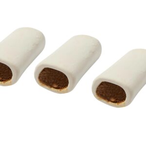 MPP Stuffed Peanut Butter Nutritious Refillable Shin Bones 4" Hard Dog Dental Chews (10 Bones)