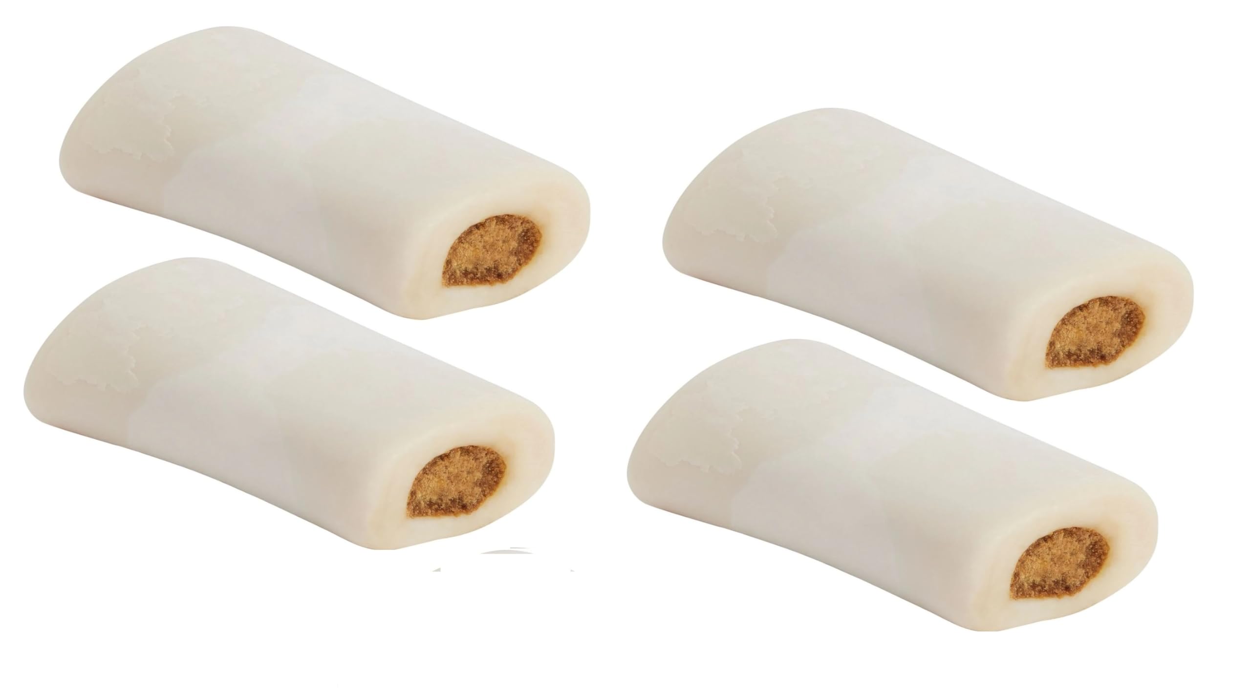 MPP Stuffed Cheese Shin Bones 4 Inch Refillable Nutritious Dog Dental Care Chews (4 Bones)