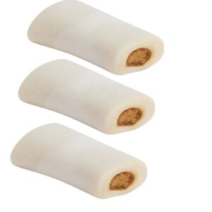 MPP Stuffed Cheese Shin Bones 4 Inch Refillable Nutritious Dog Dental Care Chews (2 Bones)