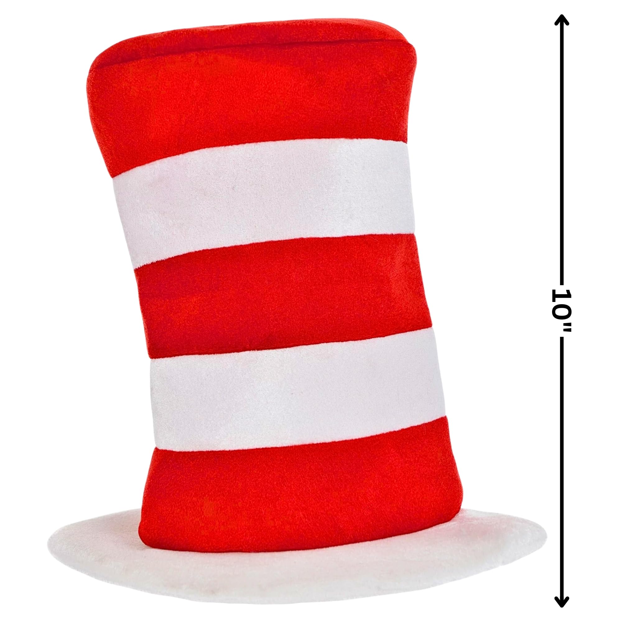 Amscan Bold Red & White Dr. Seuss Cat in the Hat - One Size Fits Most (1 Pc.) - Premium Quality Material - Perfect for Costumes and Themed Parties