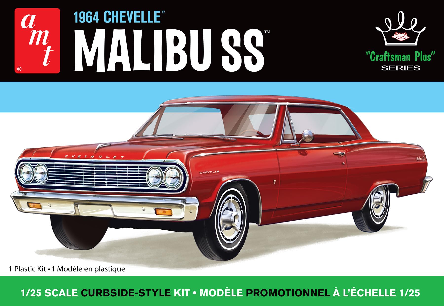 AMT 1964 Chevy Chevelle Malibu Super Sport Craftsman Plus 1:25 Scale Model Kit