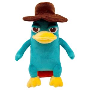 itpz perry the platypus plush, platypus plush toy for cartoon fans gift,beautiful platypus stuffed plushies doll,soft stuffed pillow for kids' room decor