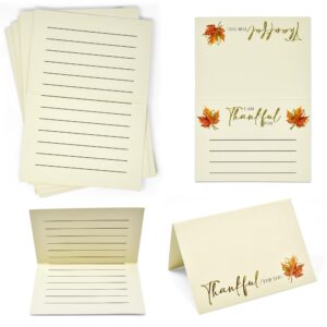 100 Pcs Thanksgiving Table Place Cards and Fill in Gratitude Cards Harvest I Am Thankful For Tent Card Autumn Name Cards Dinner Settings Fall Party